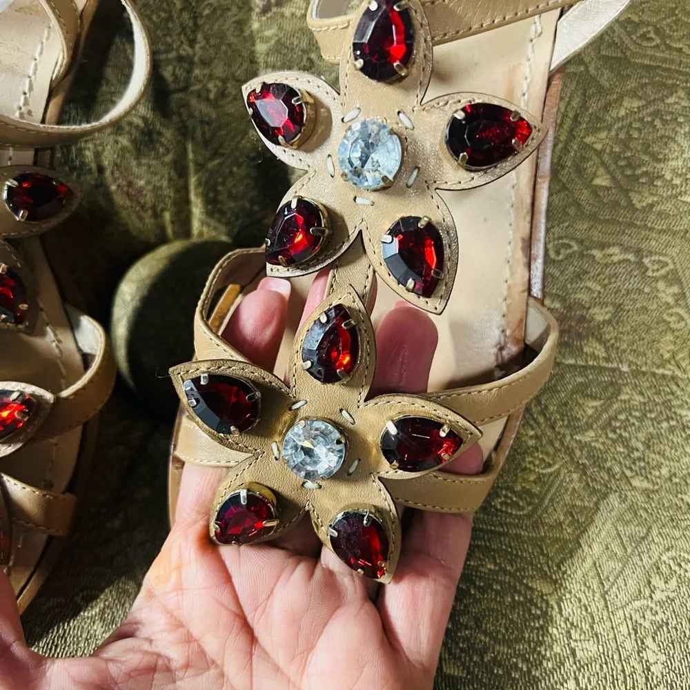 Jeweled Kate Spade sandals. - Picture 2 of 6